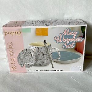 Mug Warmer Set w/Heated Base, Dishwasher Safe, Multi Use Hot Plate, NEW